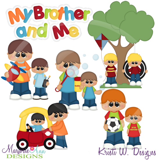 My Brother My Friend Cutting Files-Includes Clipart - Click Image to Close